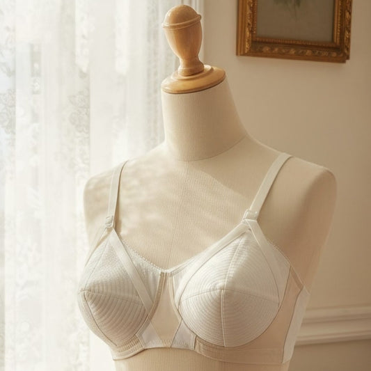 VINTAGE *NEW* 1960's Super-Form Women's Cream Bullet Bra Size 40C