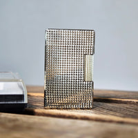 VINTAGE *NEW* 1960's Hadson Triumph Silver Textured Lighter Japan