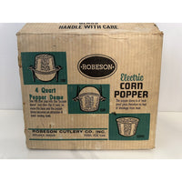 VINTAGE *NEW* ROBESON Electric Corn Popper 4 Quart Dome w/bowls