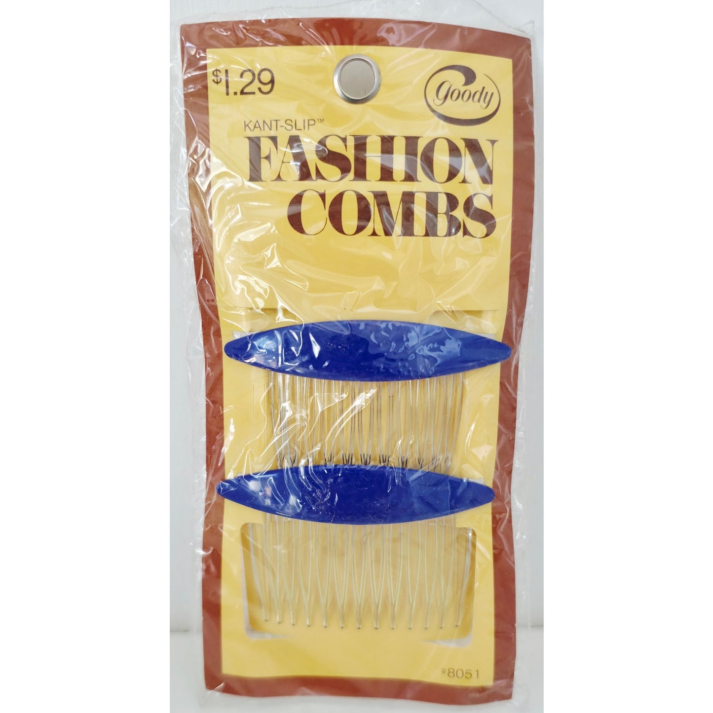 VINTAGE *NEW* 1975 Goody #8051 Fashion Combs Blue USA