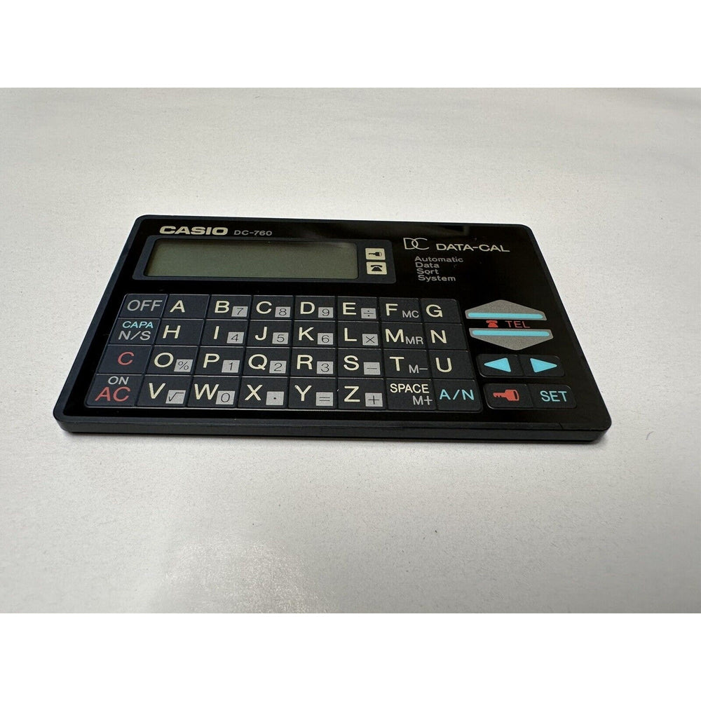 VINTAGE *NEW* Casio DC-760 data-cal Black Calculator