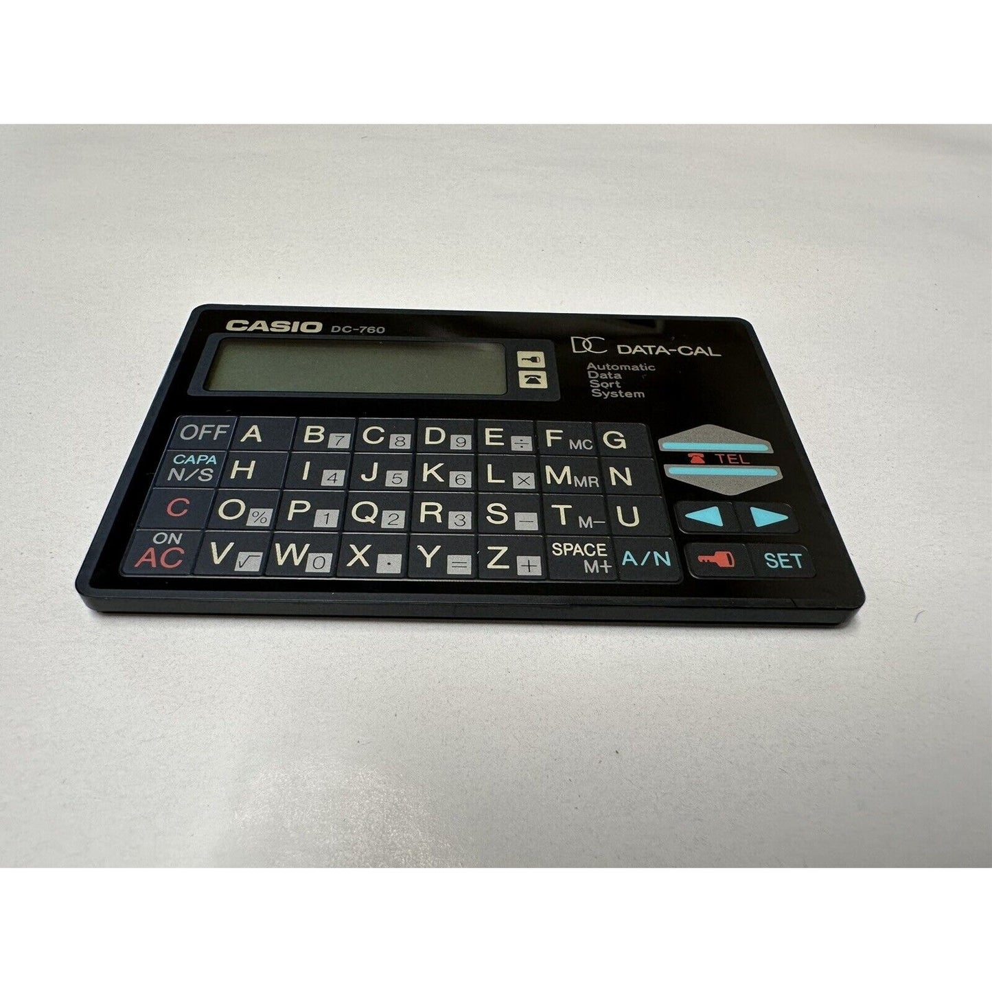 VINTAGE *NEW* Casio DC-760 data-cal Black Calculator