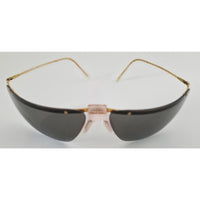 VINTAGE *NEW* 1970's Gray Lens with Gold Arm and Pink Bridge Sunglasses