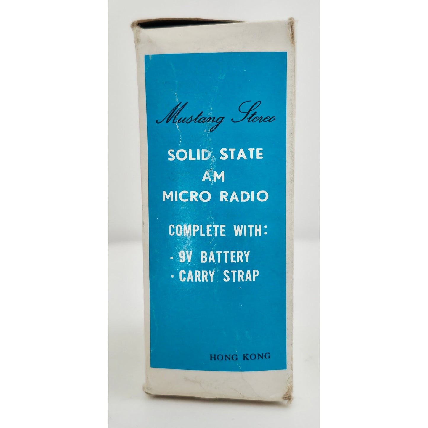 Needs Lovin' - VINTAGE 1960's MUSTANG AM Micro Solid State Transistor Radio Blue - Needs Lovin'