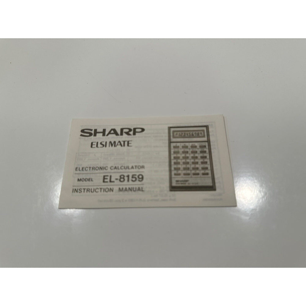 VINTAGE *NEW* Sharp EL-8159 Elsi Mate Electronic Calculator