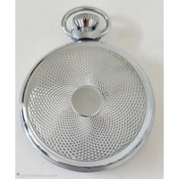 Vintage 1970's Smiths Pocket Watch Silver-Tone Boxed w/ Guarantee Card England