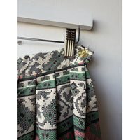 VINTAGE *NEW* 1960's Fruit of the Loom Patterned Pleated Mid Skirt Size 26