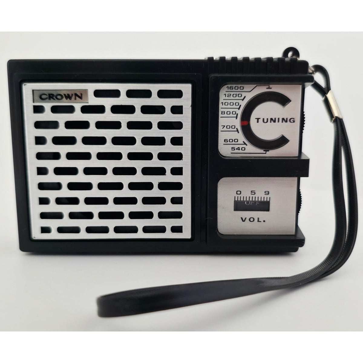 VINTAGE *NEW* 1960's Crown Transistor AM Pocket Radio British Design Hong Kong