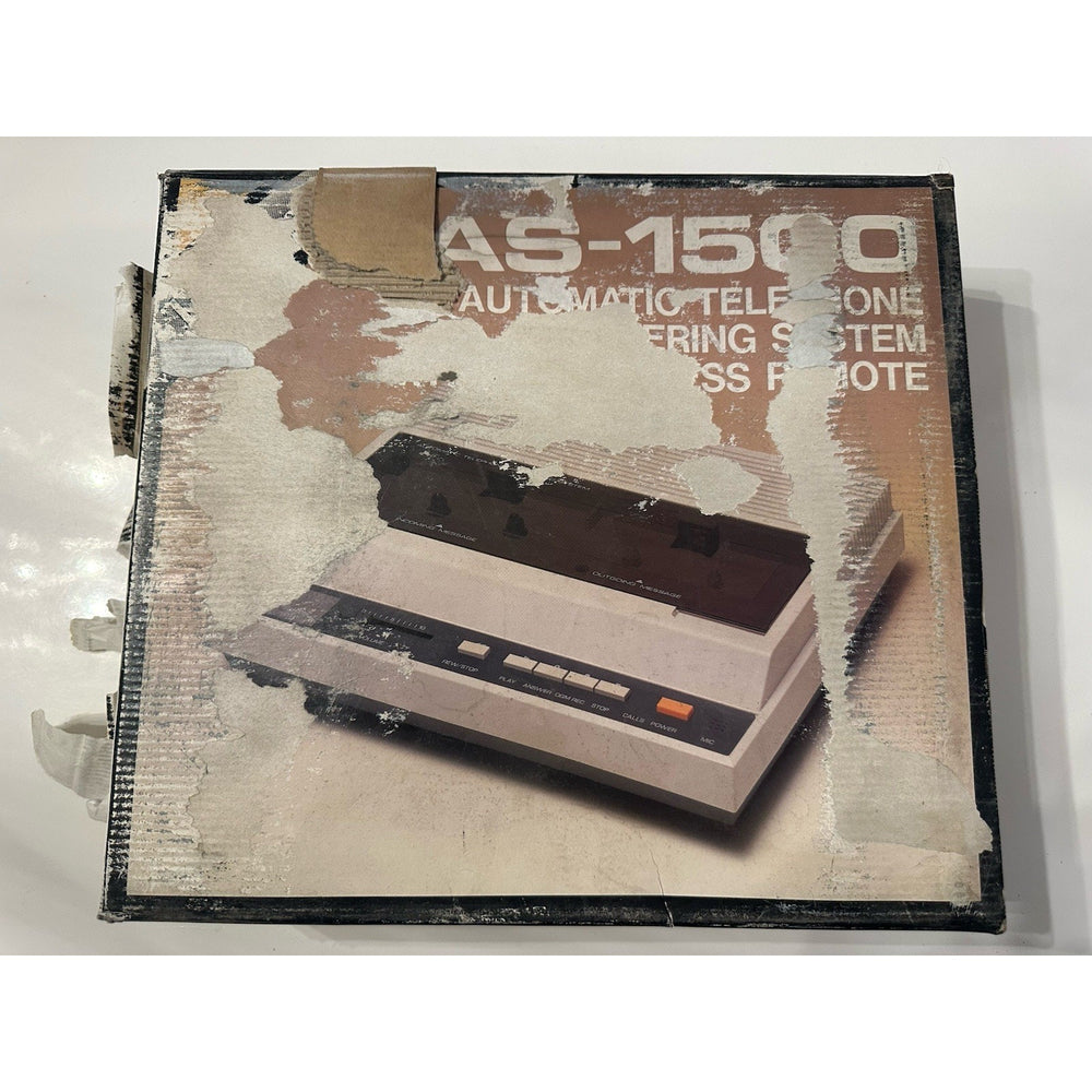 VINTAGE *NEW* 80's Technisonic AS-1500 Answering Machine w/Cassette Tape