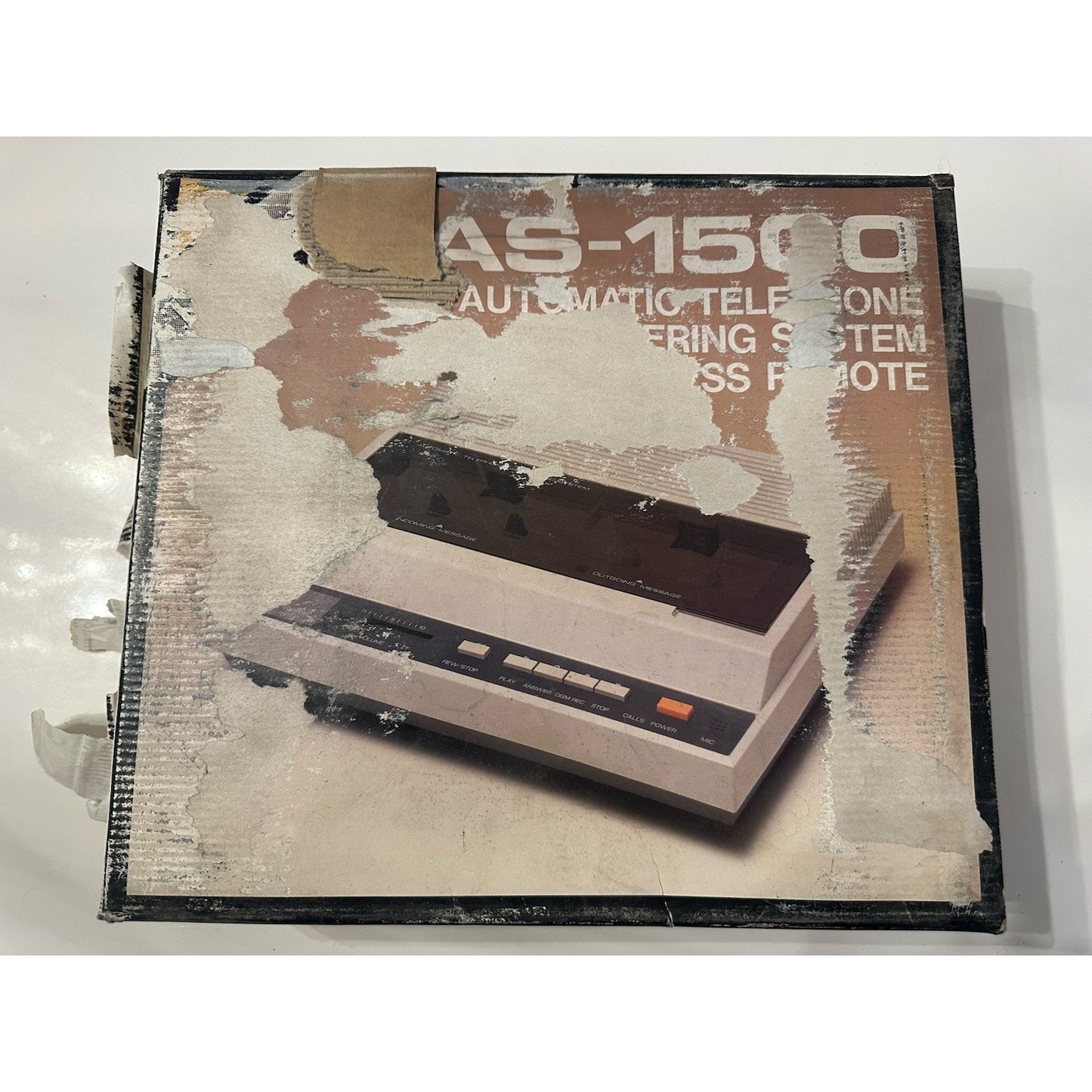 VINTAGE *NEW* 80's Technisonic AS-1500 Answering Machine w/Cassette Tape