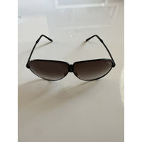 VINTAGE *NEW* 1980's Ferarri Foldable Aviator Sunglasses Black Frame Tinted Lens