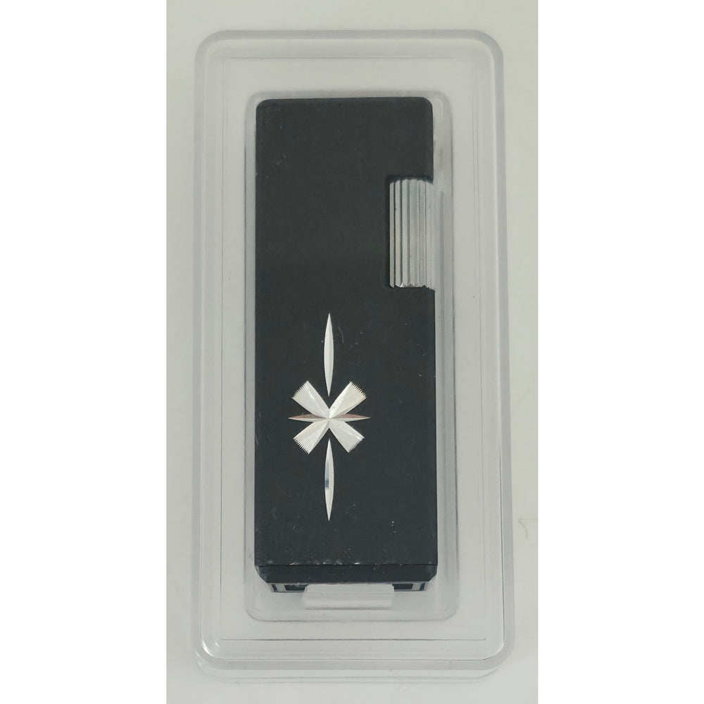 VINTAGE *NEW* 1950's Imperial Black and Silver Butane Lighter