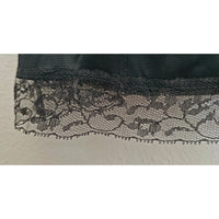VINTAGE *NEW* 1960's Women's Black with Lace Trim Slip Dress Size 34