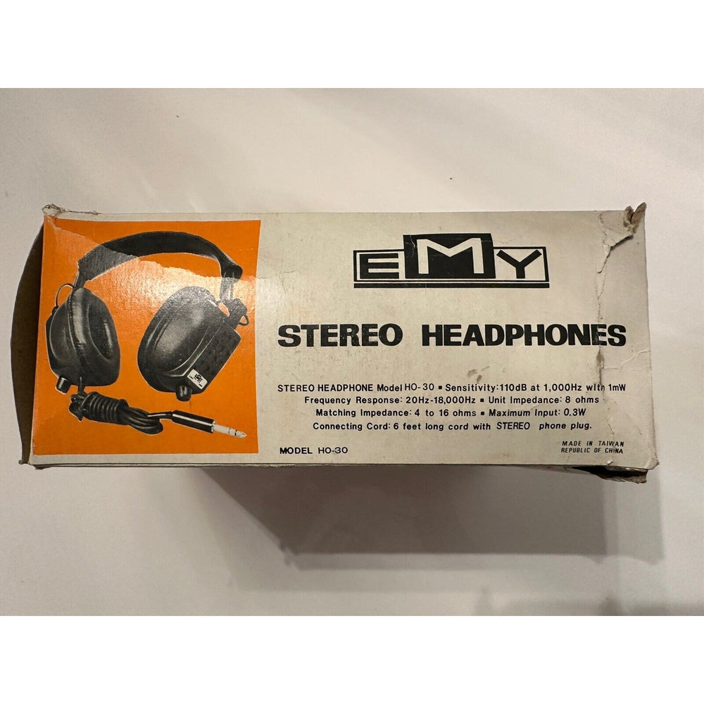 VINTAGE *NEW* EMY #HO-30 Stereo Headphones
