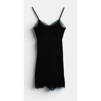 VINTAGE *NEW* 1960's Van Raalte Women's Black with Lace Trim Slip Dress Size 32