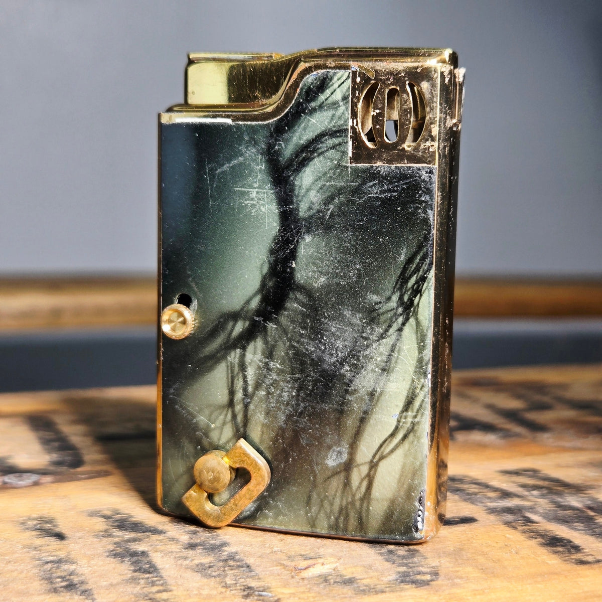 VINTAGE *NEW* 1950's Ron Imperial Green Musical Lighter Japan