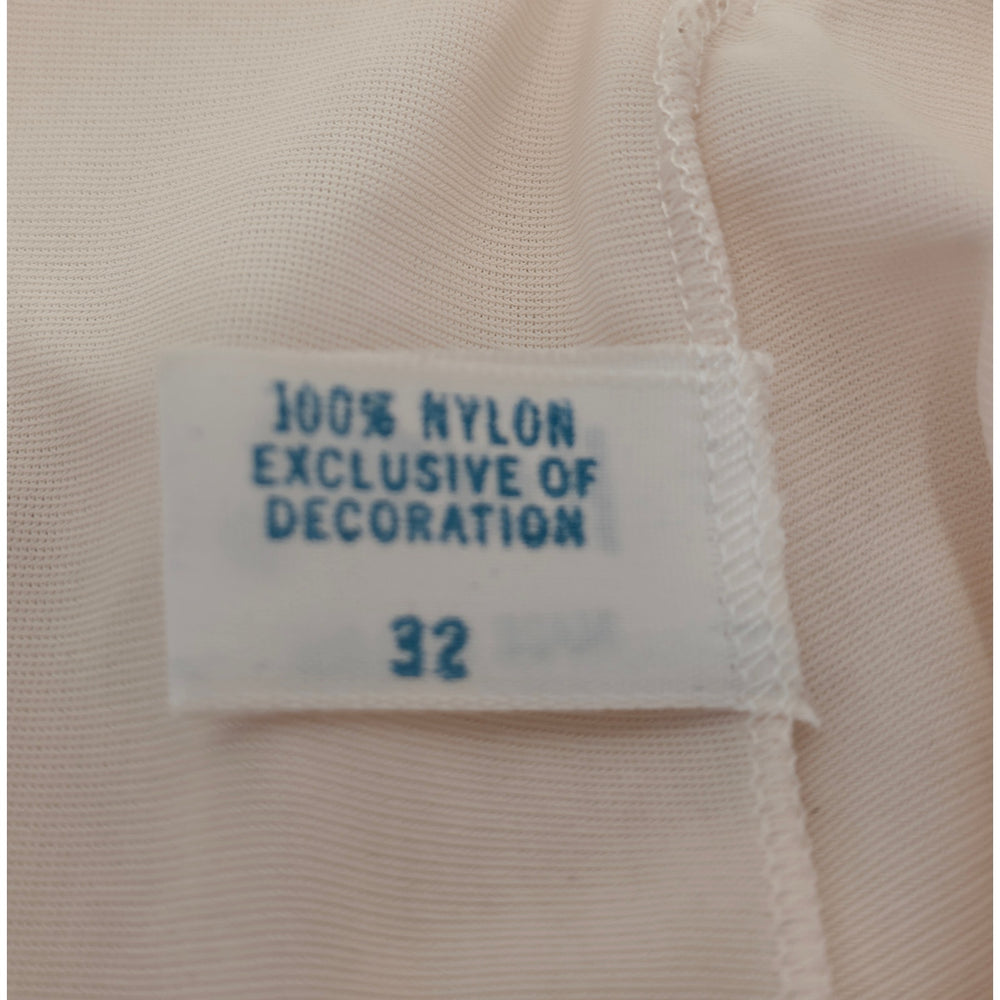 VINTAGE *NEW* 1960's Kayser Cream 100% Nylon Lace Trim Slip Size S (32)