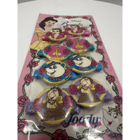 VINTAGE *NEW* 1992 Goody #69779 Disney Beauty & the Beast Clasp Barrettes