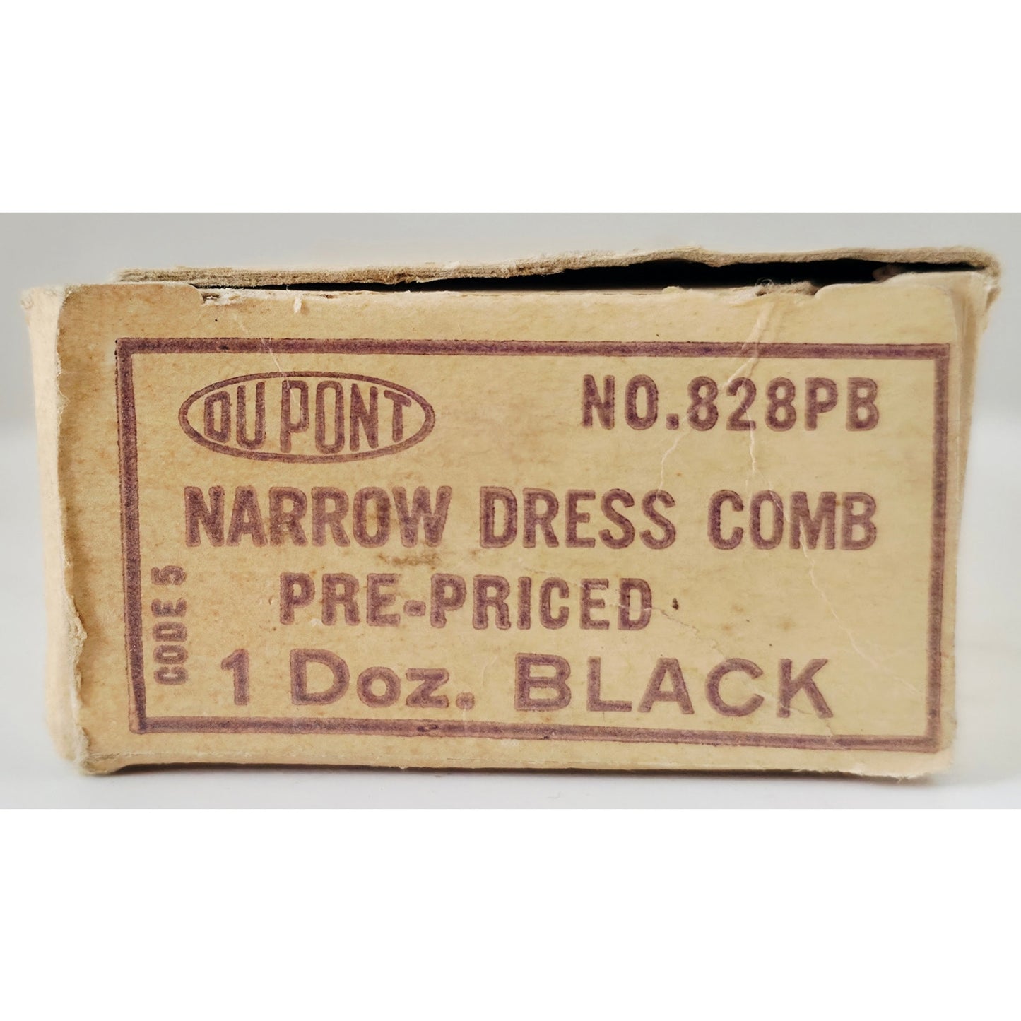 VINTAGE *NEW* 1970's DuPont Narrow Dress Comb Black Set of 5
