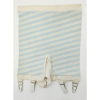 VINTAGE *NEW* 1960's Ban-Lon Women's Blue & White Striped Girdle w/Garter Size L