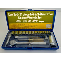VINTAGE *NEW* 1970's Cen-Tech 21 Piece Drive Socket Wrench Set by STEELCRAFT