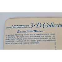 VINTAGE *NEW* 1960's 3-D Collector Series 'Bursting with Blossoms' Super Dimension Postcards Set of 6