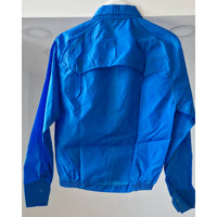 VINTAGE *NEW* 1970's Caribu Men's Blue Nylon All Weather Zip Hood Jacket Size L