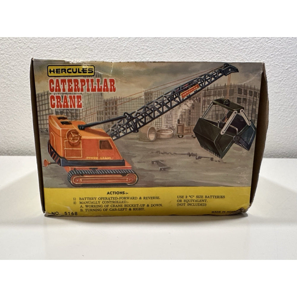 VINTAGE *NEW* 1972 Hercules Caterpillar Crane Battery Operated Toy