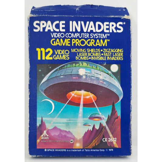 Atari 1979 Space Invaders Game NOS Open Box with Wear Unsold Dealer Stock