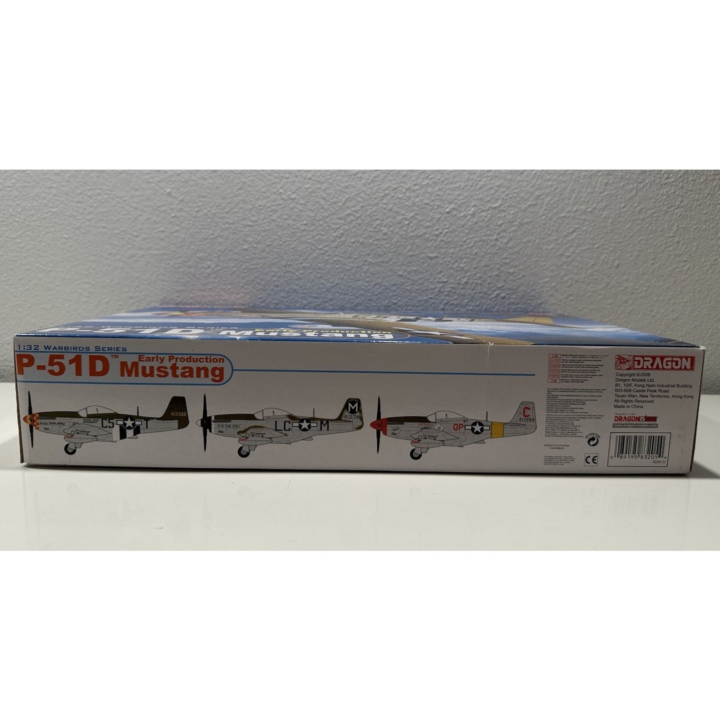VINTAGE *NEW* Dragon P-51D Mustang Early Prod #3205 1:32 Scale Model Plane Kit