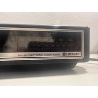 VINTAGE *NEW* 1980's Hitachi KC-651H Am/Fm 2-Band Table Radio w/Digital Clock