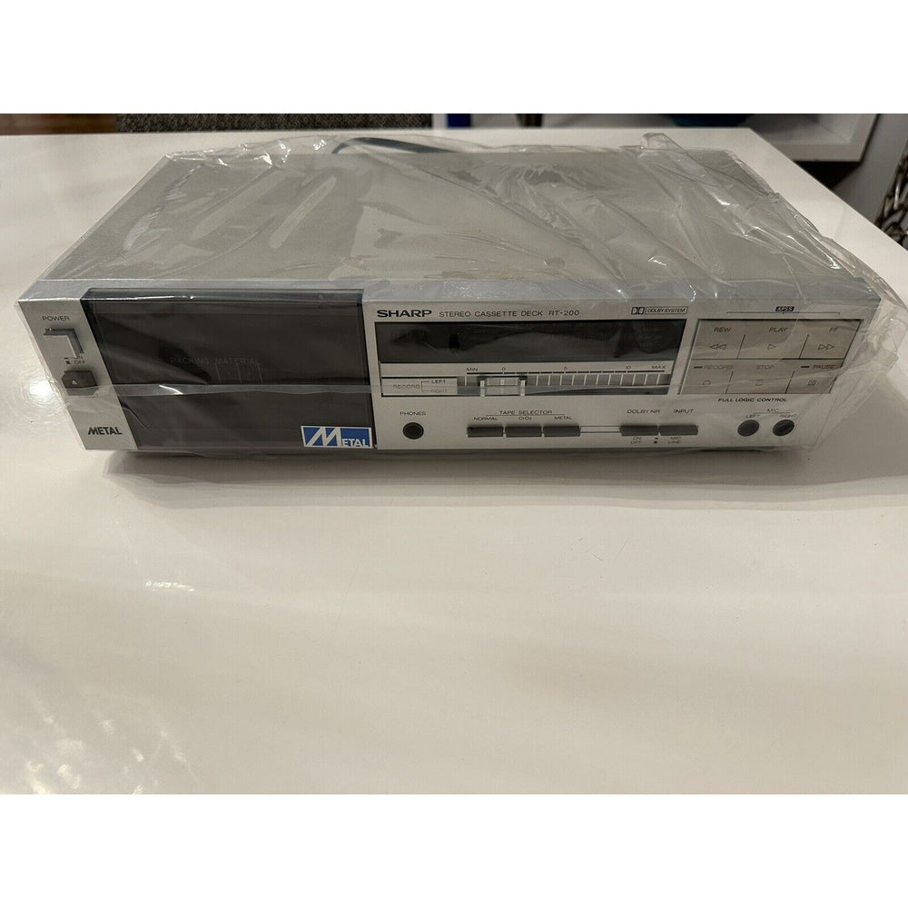 VINTAGE *NEW* 1980's Sharp RT-200 Stereo Cassette Tape Deck Made in Japan