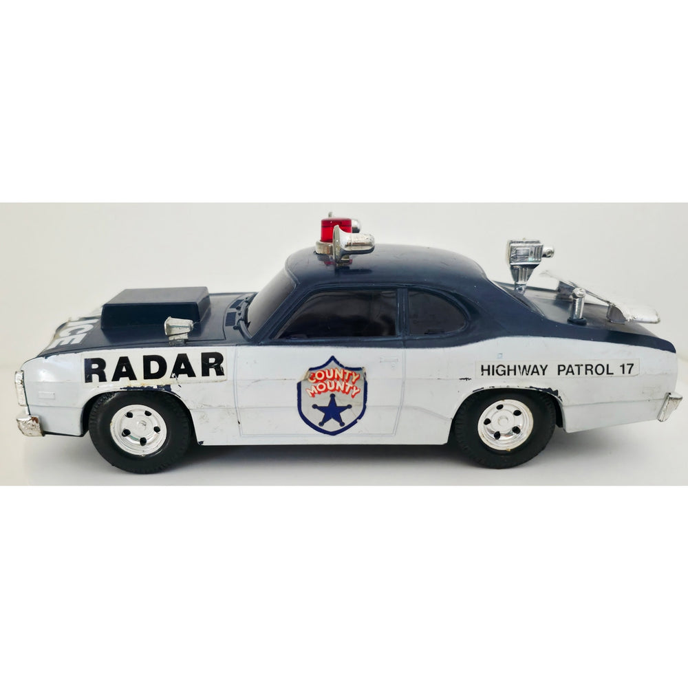 VINTAGE *PRISTINE* 1971 J.J. Toy Co. Radar Police Battery Highway Patrol Car