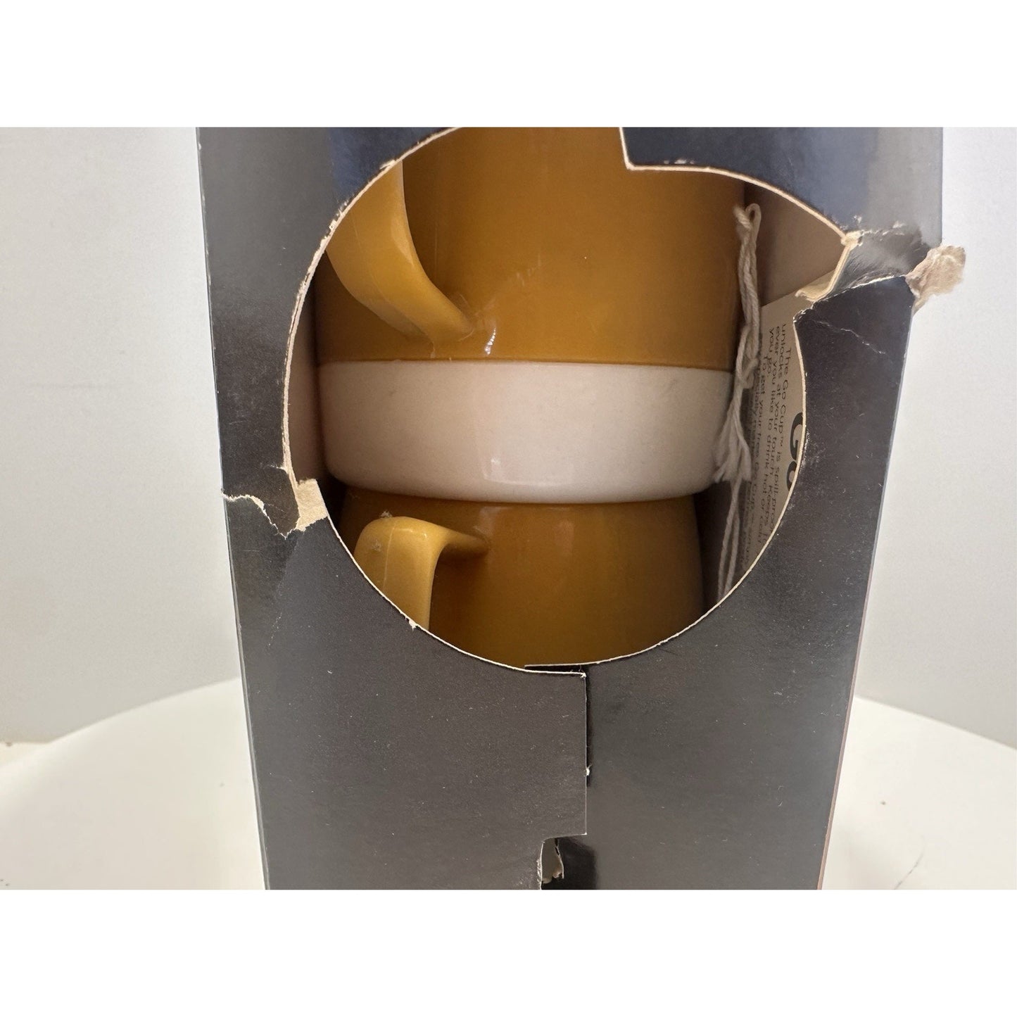 VINTAGE *NEW* 1970's CUPanions By Thermos Set of 4 8oz Cups in Yellow