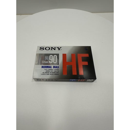 VINTAGE *NEW* 1980's SONY HF 90-Min Blank Audio Cassette Tape Sealed