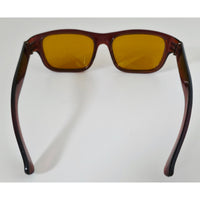 VINTAGE *NEW* 1970's Dark Brown Frame with Yellow Lens Sunglasses
