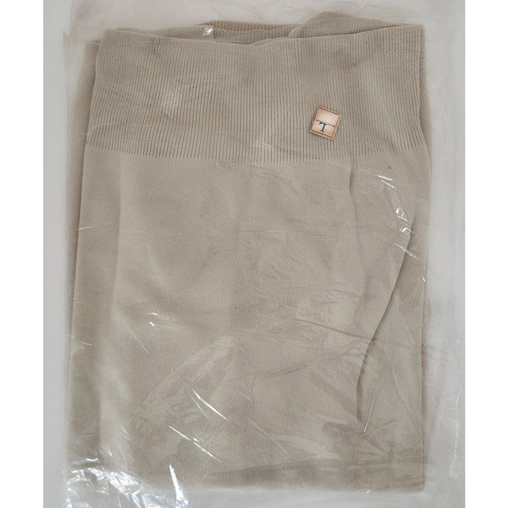 VINTAGE *NEW* 1970's Ban-Lon Women's Beige Long Sleeve V-Neck Shirt Size L