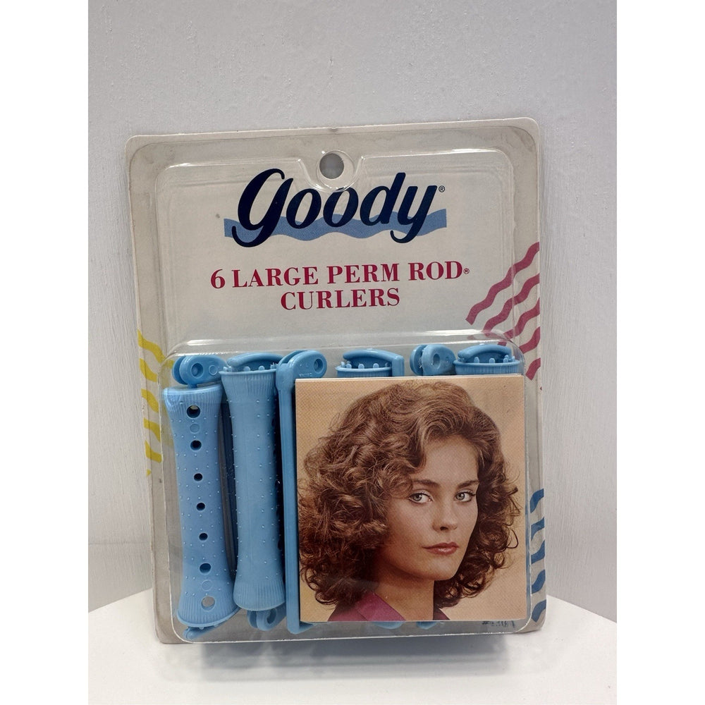 VINTAGE *NEW* 1991 Goody 430/4 Large Perm Rod Hair Curlers Pack of 6