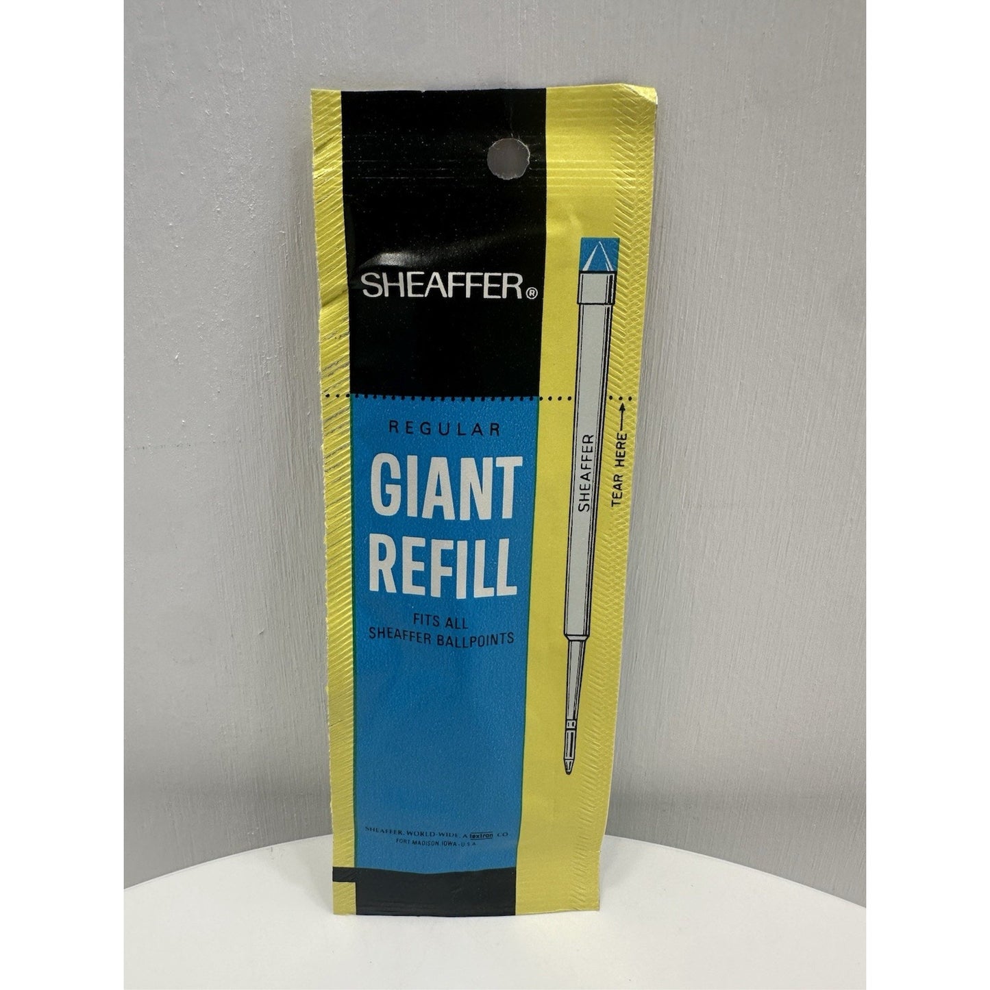 VINTAGE *NEW* 1970's Sheaffer Set of 12 Ballpoint Pen Refills in Black Fine