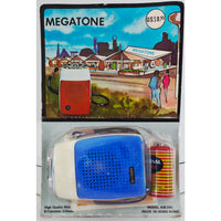 VINTAGE *NEW* 1970's Megatone AIE-741 Solid State Micro Transistor Radio Red White and Blue