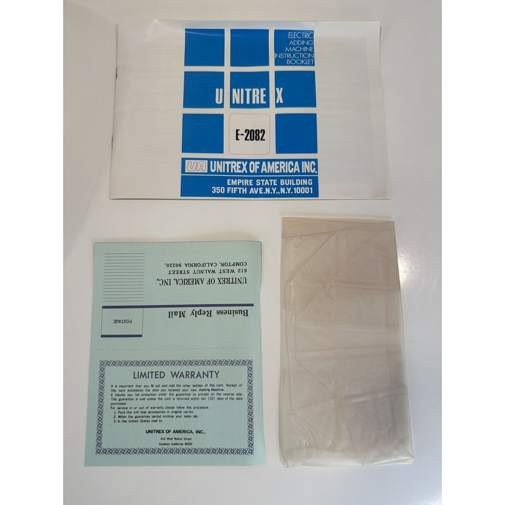 VINTAGE *NEW* 1970's Unitrex Eiko Electric E2082 10-Key Adding Machine Printer