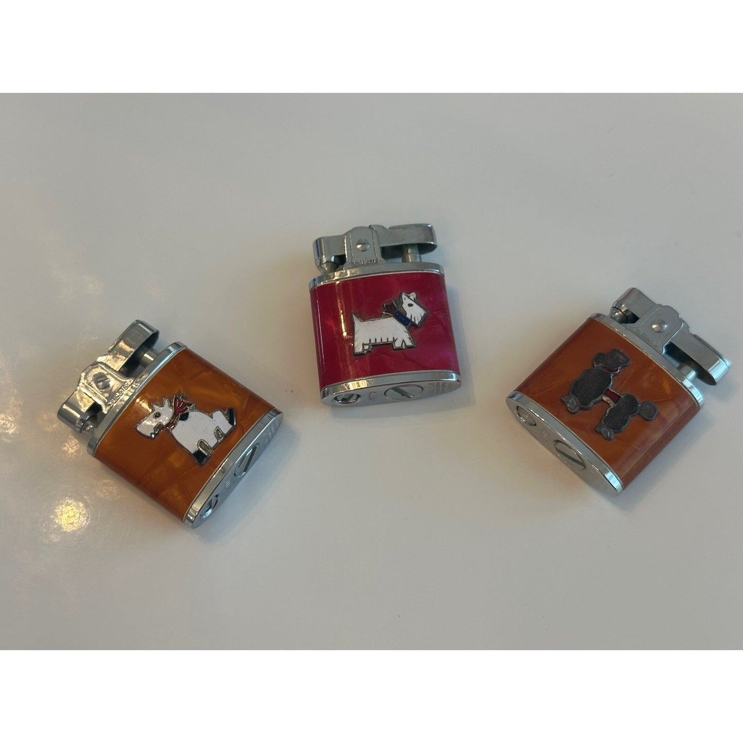 VINTAGE *NEW* 1956 ROYAL STAR Lighter Dog Collection!