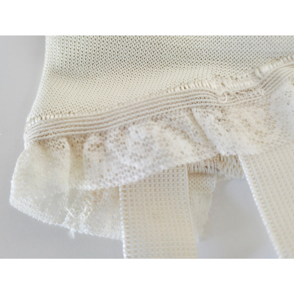 VINTAGE *NEW* 1960's Empire Foundation Women's Cream Girdle w/Garter Size 24 (S)