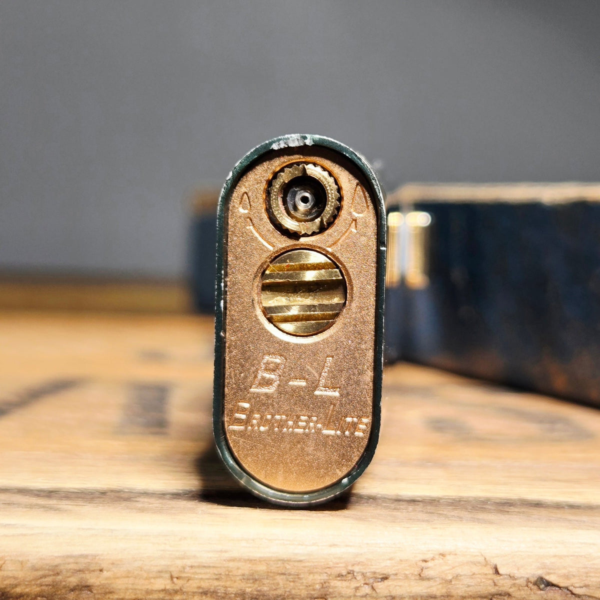 VINTAGE *NEW* 1960's Brother Lite Green Butane Lighter Japan