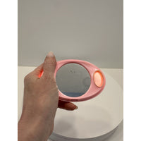 VINTAGE *NEW* 1960's Twin-Lite Beauty Lighted Hand Makeup Mirror - Pink