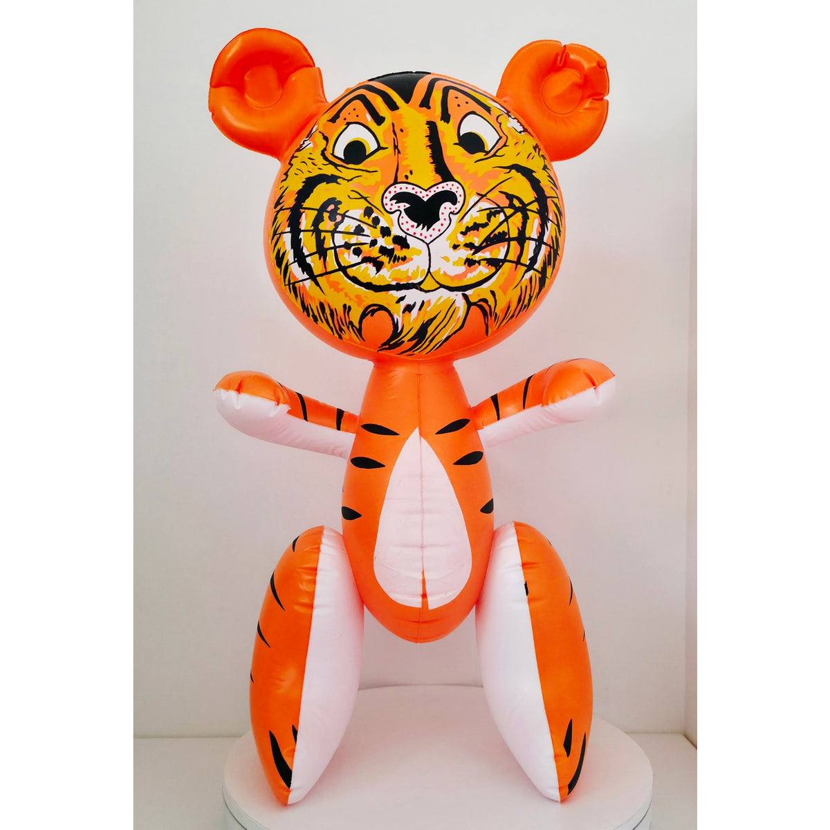 VINTAGE *NEW* 1960’s Inflatable Striped Tiger Toy 22"