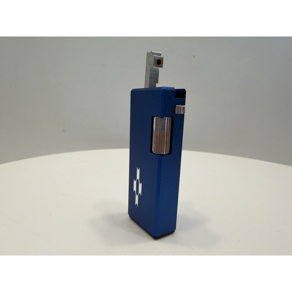 VINTAGE *NEW* 1950's Capri w/Design Blue/Silver Butane Japanese Lighter