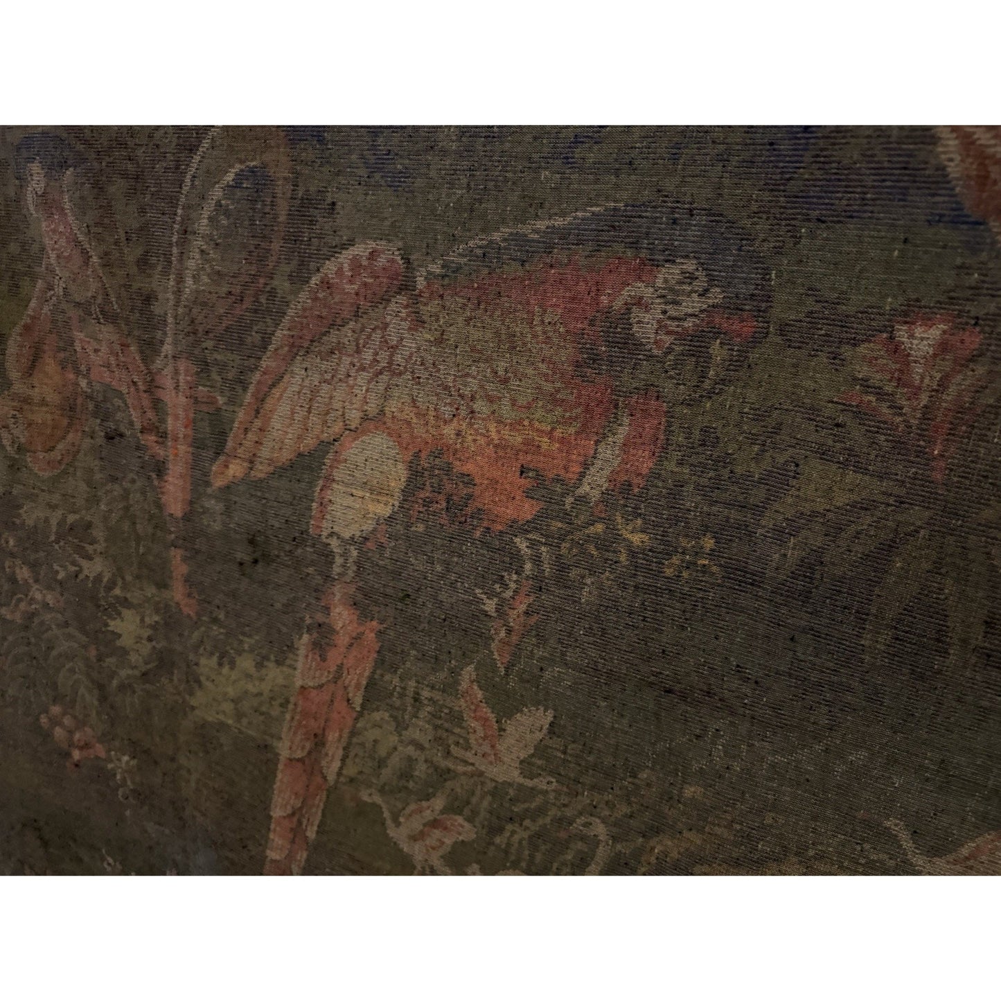 VINTAGE *PRISTINE* 1960's Bird Soirée Italian Velvet Tapestry