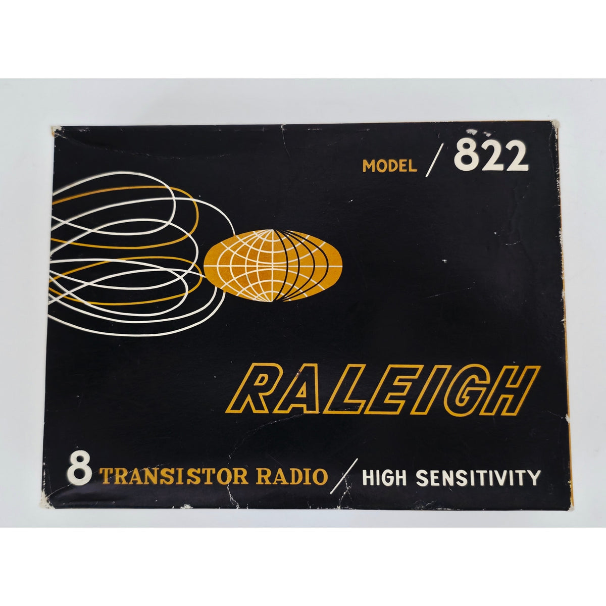 VINTAGE *PRISTINE* 1970's Raleigh 8 Model 822 Black AM Transistor Radio