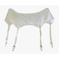 VINTAGE *NEW* 1960's Women's Cream Garter Belt with Flowers Size Large USA